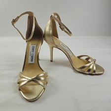 Jimmy Choo Gold Leather