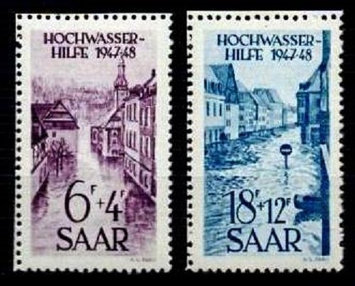 Saarland 1948 hochwasserhilfe - 1948:,