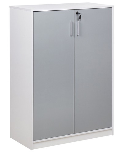 Büroschrank grau weiß 117 - grau, /