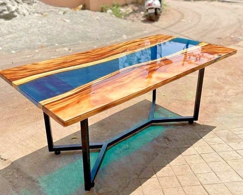 Ocean blue epoxy river - epoxy,
