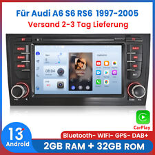 Carplay Android13 Autoradio GPS NAVI BT DAB+ FM Für Audi A6 4B2 4B5 C5 1997-2005