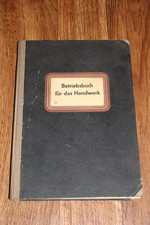 betriebsbuch für das handwerk hermes halbleinen fast unbeschrieben 1950er jahre