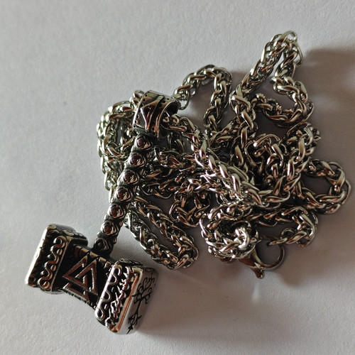 Anhänger mit kette wikinger - mit,