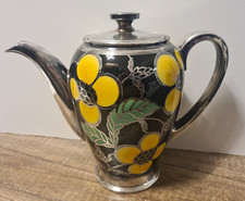 Art Deco Kanne Rosenthal-Spahr 1000 Silber Overlay - 30er-40er Jahre Mokkakanne