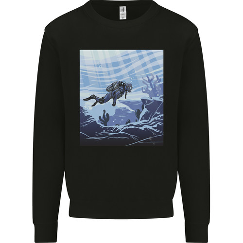 Deep sea scuba diver - a,