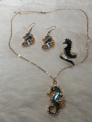 Schmuckset seepferdchen - seepferdchen,