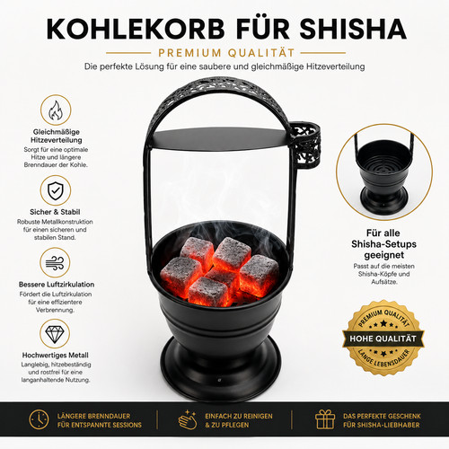 Shisha kohlekorb kohleeimer - shisha,