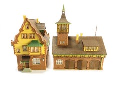Vollmer H0 21499 Altstadthaus Polizei -21398 Feuerwache fertig gebaut  #P  