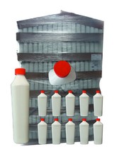 1Liter PE Leerflasche Kunststofflasche Plastikflasche Flasche leer Skala KiSi 1L