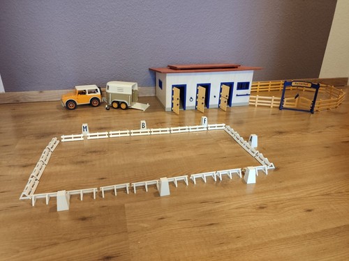 Schleich set pferdestall jeep - schleich,