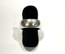 925/- Silber Ring, Bandring, 8 mm breit, Gr. 53, Sterlingsilber