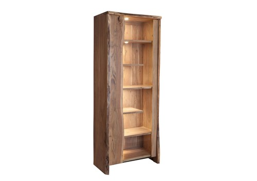Vitrine schmal akazienholz - schmal,
