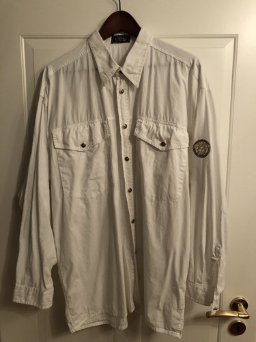 Versace herren hemd weiss - versace,