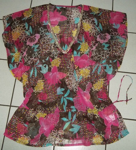 Chiffon bluse tunika - chiffon,