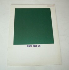 Prospekt / Broschüre BMW E 9 Coupe - BMW 2800 CS - Edition 1969