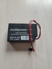 2) Akku Multipower - mp MP0.8-12H 12V 0,8AH Rolladen Akku von Heim & Haus