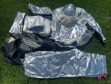 Hitzeschutzanzug Isotemp Feuerwehr Bundeswehr, 2 tlg neuwertig Marsmännchenanzug