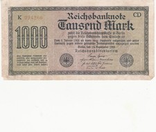 1000 Mark Reichsbanknote  