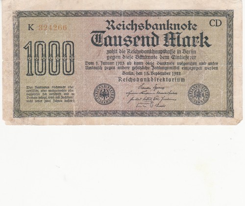1000 mark reichsbanknote - 1000,