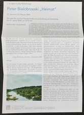 Peter Bialobrzeski - "Heimat". Ausstellungs-Faltflyer Galerie Lothar Albrecht.