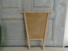 X1955 Kleines altes Waschbrett | für Eimer | wash board | Bakelit & Holz