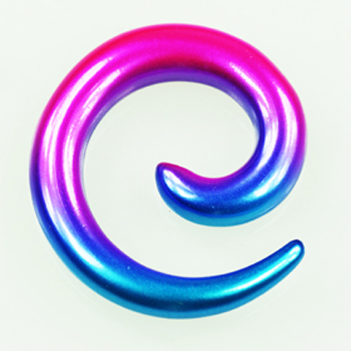 Dehnungsspirale pink blau - dehnungsspirale, pink-blau