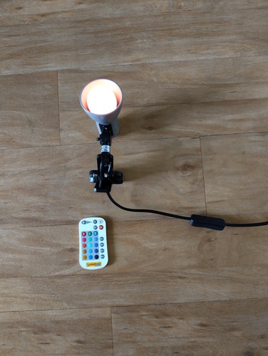Klemmspot mit led birne - led,