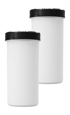 2x 2500 ml Vorratsbehälter mit Schraubdeckel, Vorratsdose, Mehldose