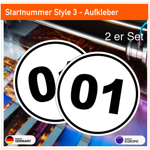 Startnummer style - 3,