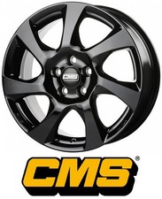 4x CMS C24 6x15 4/100 ET40 Schwarz Glanz