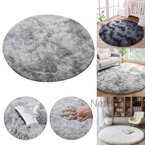 Flauschiger rund teppich - flauschiger,