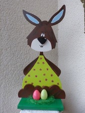 Osterhase Holzfigur Ostern