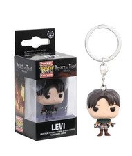 Funko 14216-PDQ POP! Schlüsselanhänger Figur: Attack on Titan: Levi Ackerman