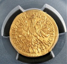 Deutsche States: Frankfurt. Gratis City Gold Dukaten 1654- (H) UNC Einzelheiten
