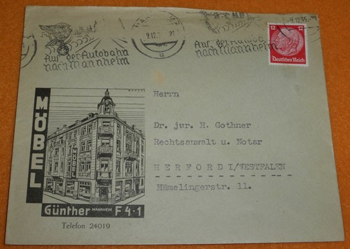 Möbel günther mannheim - möbel, brief
