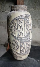 Bodenvase ca 50cm Fischmotiv