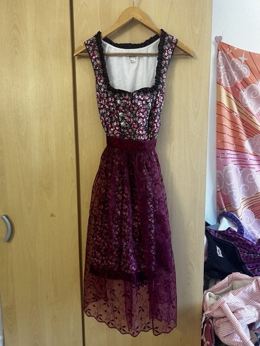 Dirndl rosa blumen - dirndl,