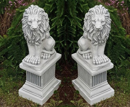 Löwen steinfiguren mit - 🔶löwen,