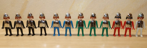 12x playmobil figur - figur/en, ritter