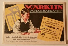 Märklin Metallbaukasten Anleitungsbuch Nr 70 f. Baukästen 00 und 0