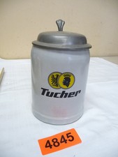 4845.    Alter Steingut Bierkrug  Tucher Bräu    Bierkrug   0,5 L