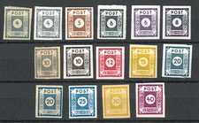 Marken Ost-Sachsen 1945 aus Dauermarkenserien II, III, IV, VI, ungebraucht, N04