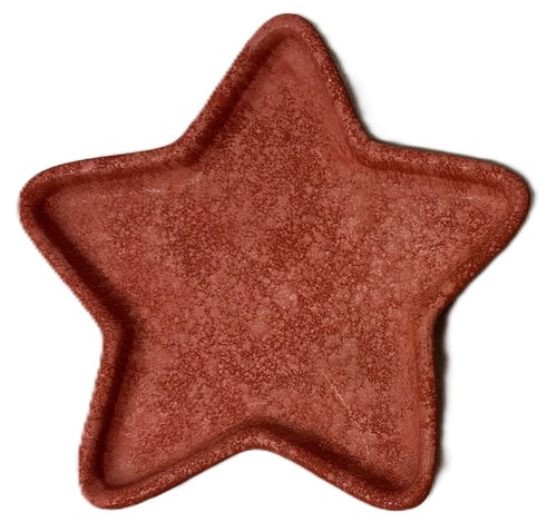 Vintage stern teller rot - vintage,