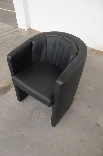 Sessel aus leder schwarz fa - sessel, leder,