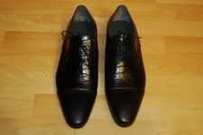 NEU  FABRIZIO Calzature  Leder   Schnürer  Gr. 42  schwarz   Herren