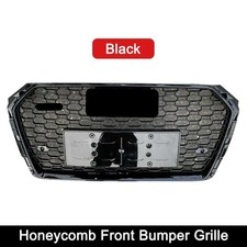 Für Audi A4 B9 17-19 RS4 Stil Kühlergrill Wabengrill Front Grill GlänzendSchwarz