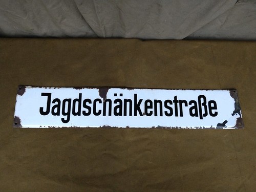 Emailleschild alt