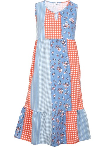 Patchwork shirtkleid mit - shirtkleid,