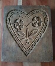  Holzmodel, HERZ /antik/ 21x 18 x 2,5 cm Lebkuchen