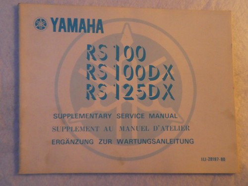 Yamaha rs100 rs125 1975 - yamaha,